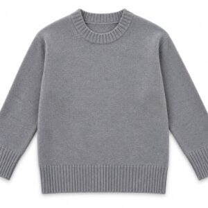 sweter damski szary z wełny