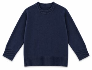 sweter damski granatowy z kaszmirem