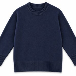 sweter damski granatowy z kaszmirem