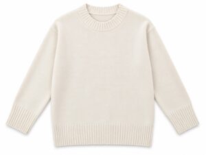 sweter damski ecru z kaszmirem
