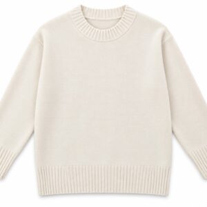 sweter damski ecru z kaszmirem